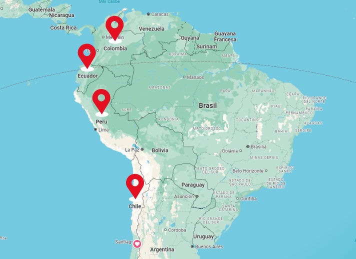 Mapa latinoamerica