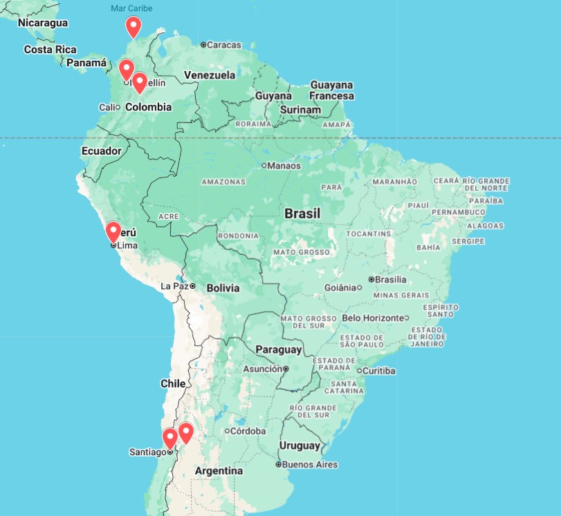 Mapa latinoamerica
